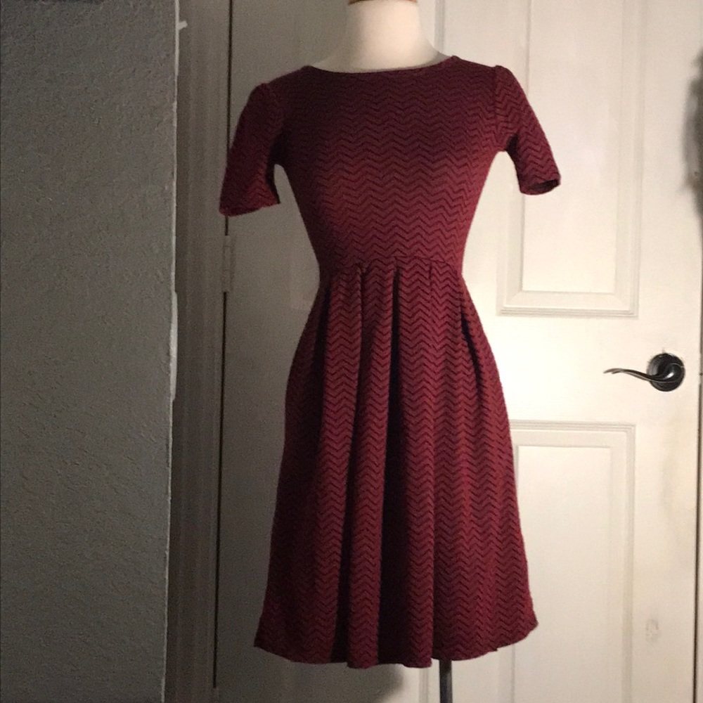 Lularoe Velvet striped dress